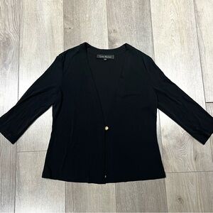 Chic Black Lida Baday 3/4 Sleeve Cardigan
